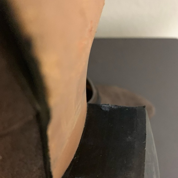 COACH | Patricia Booties Suede Material & Leather in Chestnut Brown FLAW - Picture 11 of 16